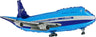 Palloncino Aereo Jumbo Blu Mylar 74 cm