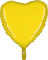Palloncino Cuore 18" Colore Giallo Mylar 45 cm