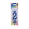 Candelina Celeste Maxi Numero 2 15 cm