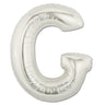 Palloncino Gigante Lettera G Mylar 100 cm Oro Argento