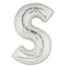 Palloncino Gigante Lettera S Mylar 100 cm Oro Argento