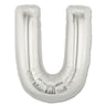 Palloncino Gigante Lettera U Mylar 100 cm Oro Argento