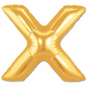 Palloncino Gigante Lettera X Mylar 100 cm Oro Argento