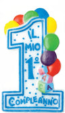 Candela il Mio 1° Compleanno Celeste 10 cm