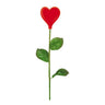 Candelina Rosa Cuore Rosso Stelo Lungo 33 cm