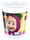 Bicchieri di Plastica Masha e Orso da 200 cc