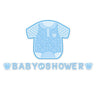 Festone Baby Shower Boy 6 m Celeste