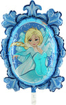 Palloncino Specchio Blu Principessa Tiffany Mylar 60 cm