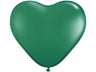 Palloncini Cuore 5" Verdi Lattice 12 cm Verde