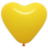 Palloncini Cuore 5" Gialli Lattice 12 cm Giallo