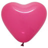 Palloncini Cuore 12" Fucsia Lattice 30 cm