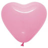 Palloncini Cuore 17" Rosa (5pz) Lattice 43 cm