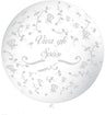 Pallone Gigante Trasparente Viva gli Sposi (1 mt) Lattice