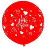 Palloncino in Lattice 22" I Love You 56 cm Rosso