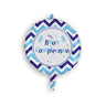 Palloncino Tondo Buon Compleanno Celeste Mylar 45 cm