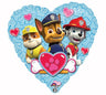 Palloncino Cuore Love Paw Patrol 18" Mylar 43 cm