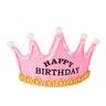Coroncina Led Happy Birthday Giallo Rosa