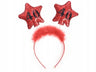 Cerchietto Stelline 40 anni Rosso 13 cm