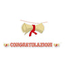 Festone Congratulazioni per Laurea Cartoncino 25 cm