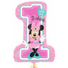 Palloncino Numerone 1° Compleanno Minnie Mouse Mylar 71 cm