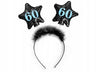 Cerchietto Stelline 60 anni 13 cm Nero