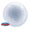 Palloncino Mylar Bubble Trasparente con decoro 24" 61 cm