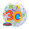 Palloncino Mylar Bubble 30 Anni da 22" 56 cm Trasparente