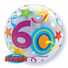 Palloncino Mylar Bubble 60 Anni da 22" 56 cm Trasparente