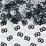 Confetti Decorativi Numero 60 Nero e Argento
