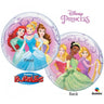 Palloncino Bubble Principesse Disney da 22" Mylar 56 cm Trasparente
