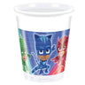 Bicchieri di Plastica Pj Masks - Super Pigiamini da 200 ml (8 pz)
