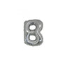 Micro Palloncino Lettera B (17 cm - 5pz) Mylar Argento