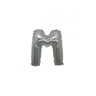 Micro Palloncino Lettera M (17 cm - 5pz) Mylar Argento