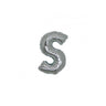 Micro Palloncino Lettera S (17 cm - 5pz) Mylar Argento