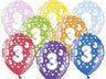 Palloncini 14" Multicolor Numero 3 Lattice 36 cm