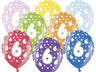 Palloncini 14" Multicolor Numero 6 Lattice 36 cm