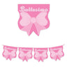 Festone Bandierine in Plastica Battesimo Rosa 25 cm