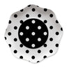 Piatti a Pois Neri 23 cm (10 pz) Carta Nero