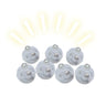 12 Lucine Bianche per Palloncini Bianco