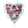 Palloncino Cuore LOL Surprise Tiffany Mylar 45 cm
