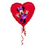 Palloncino Cuore Rosso Minnie Mouse Mylar 43 cm
