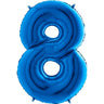 Palloncino Gigante Numero 8 (otto) - Blu Mylar 100 cm
