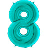 Palloncino Gigante Numero 8 (otto) - Tiffany Mylar 100 cm