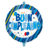 Palloncino Mylar 18" Buon Compleanno Celeste Palloncini