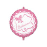 Palloncino Tondo il Mio Battesimo Rosa con Fiocco Mylar 45 cm