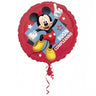 Palloncino Mickey Mouse Rosso Scritta Buon Compleanno Mylar 43 cm