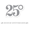 Festone 25 Anniversario 600 x 25 cm 600 cm