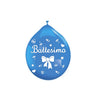 Palloncini in lattice 10" Battesimo Celeste (20 pz - gonfiaggio aria)