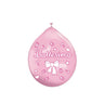 Palloncini in lattice 10" Battesimo Rosa (20 pz - gonfiaggio aria)