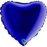 Palloncino Mini Cuore Blu Capri 9" Mylar 23 cm